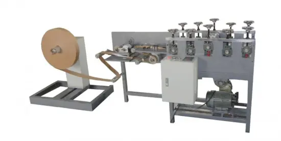 Flat paper rope cutting machine