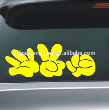 PVC safety reflective sticker,Lovely reflect product custom,rock paper,scissors