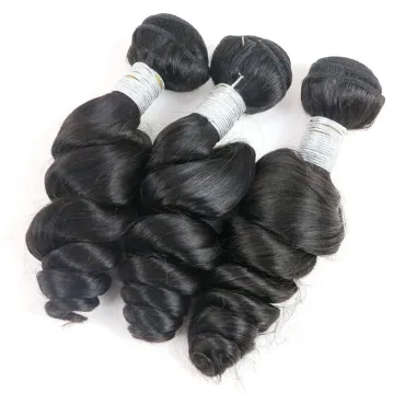 100% Virgin Human Hair Weave Loose Wave Raw Indian Hair Bundle