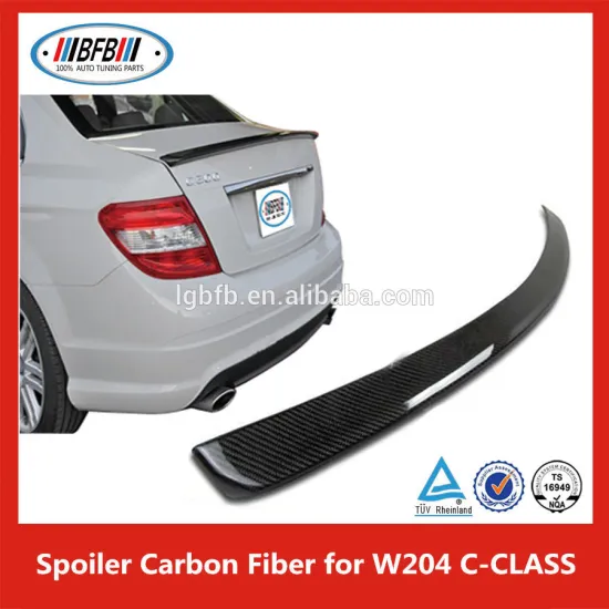 Trunk Boot Spoiler Carbon Fiber Wing Lip Fit For B enz C-class W204