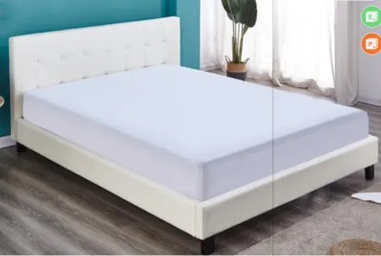 single double King-queen-size headboard wood leg wooden bed