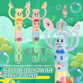 Bunny cymbal banging toy bubble wand