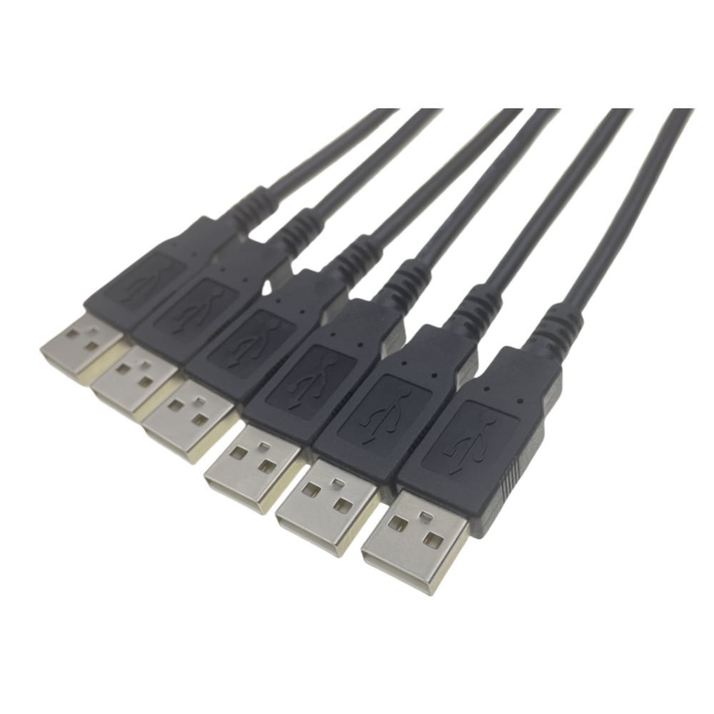 Customize USB A male to tinned cable