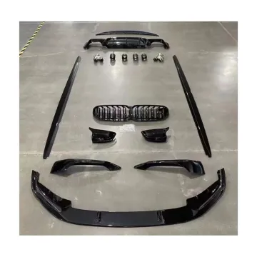 BMW 5 Series G30 G38 2016-2020 Car Body Kit - Front Lip Grille Side Skirts Rear Diffuser Pipes