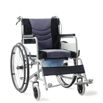 Stainless Steel Commode Wheelchair for Mobility