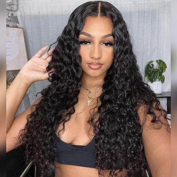 Water Wave V Part Human Hair Wig