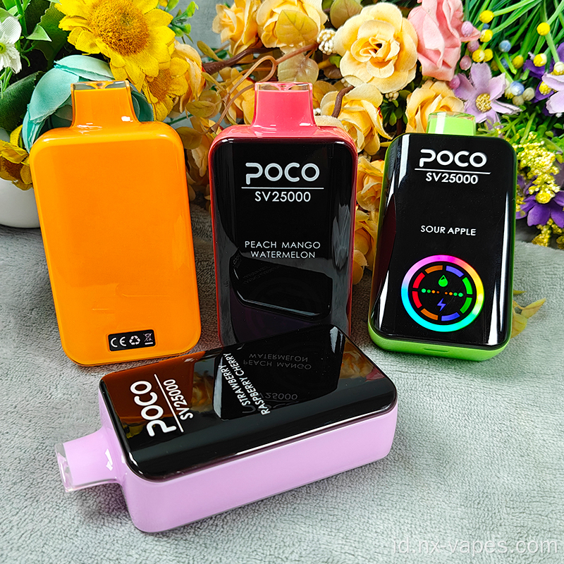 Poco sv25000 puffs vape sekali pakai
