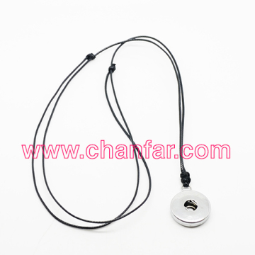 Wholesale snap button pendant necklace for DIY necklace jewelry