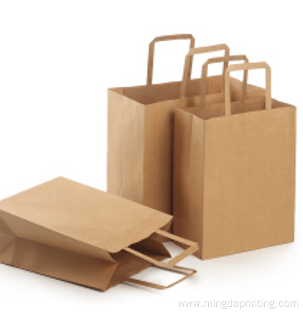 Customized size heavy loading eco-friendly kraft paper bag