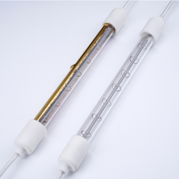 Wholesale Glass Half Gold White Shortwave Infrared Heater for Preheating by Manufacturer