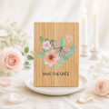 Cvjetajuće obećanje bambusa Save the Date Card