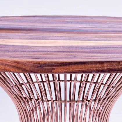Goolee 2017 Hot Sale Mushroom Design Round Wooden Dining Table