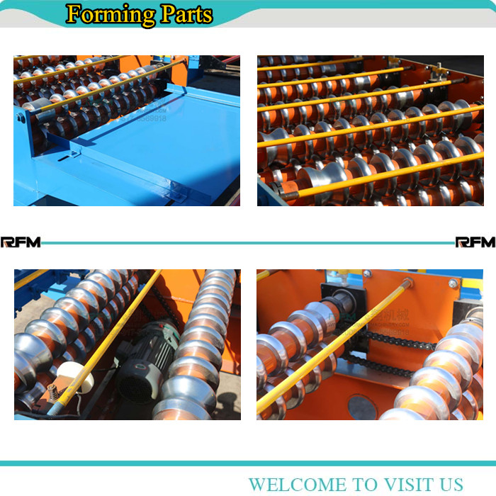 Building material corrugated roof tile making machine