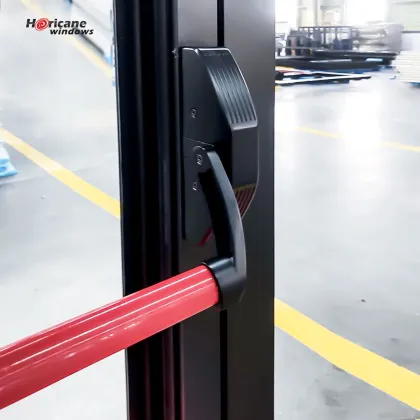 NOA Commercial Door Safety Quick Escape Push Glass Aluminium Storefront Exterior Doors