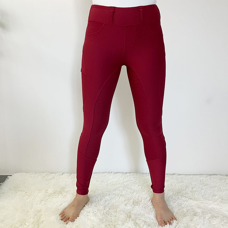 نساء الشتاء السيليكون ركوب Legging Equestrian Breeches