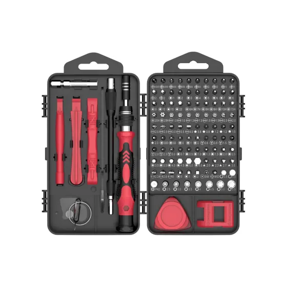 Professional Mini Precision Screwdriver Set: 117-118 Tools in 1 - Magnetic Flat and Star Screwdriver, Multi-Function Cordless Repair Kit