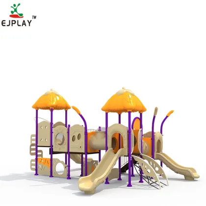 Attractive Outdoor Kids Playground: Toy Swings and Play Equipment