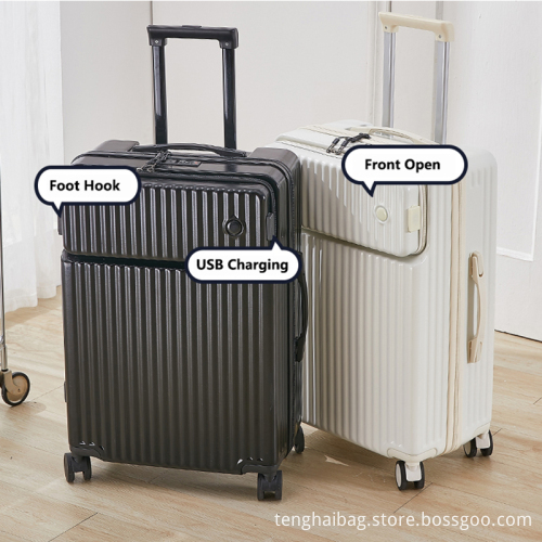 Abs pc trolley luggage 20 24 28 inch
