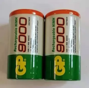 GP High Capacity 9000mAh D Cell NiMH Rechargeable Battery