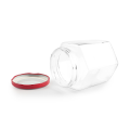 Jar en verre hexagonal de 25 ml-730 ml