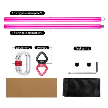 2M Flying Pole with Silicone Non-slip Dance Pole - 2024 Hot Sale