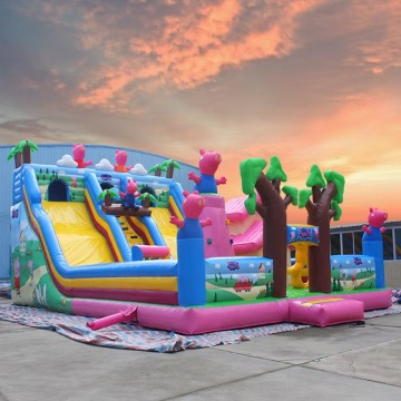 Peppa Pig Inflatable Jumping Castle - Small Outdoor Amusement Park