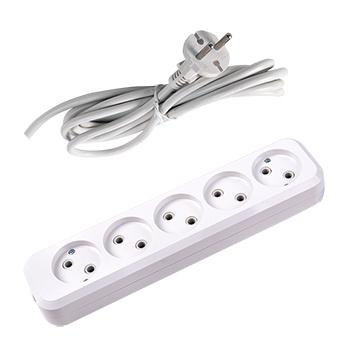 5 gang extension socket with cable