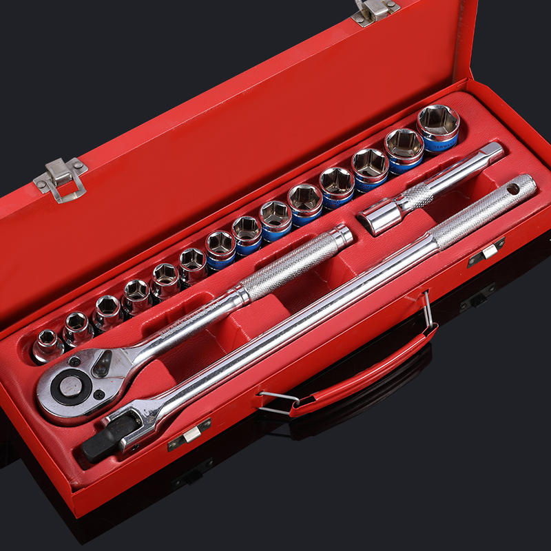 17PCS 1/2" Dr. Metric Hand Socket Set