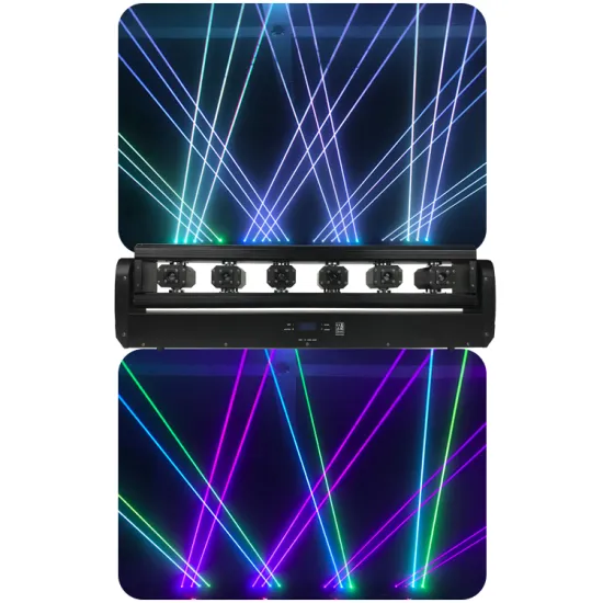 Moving Head Laser Beam System with 6 RGB Eyes for Full Color Disco Lighting
