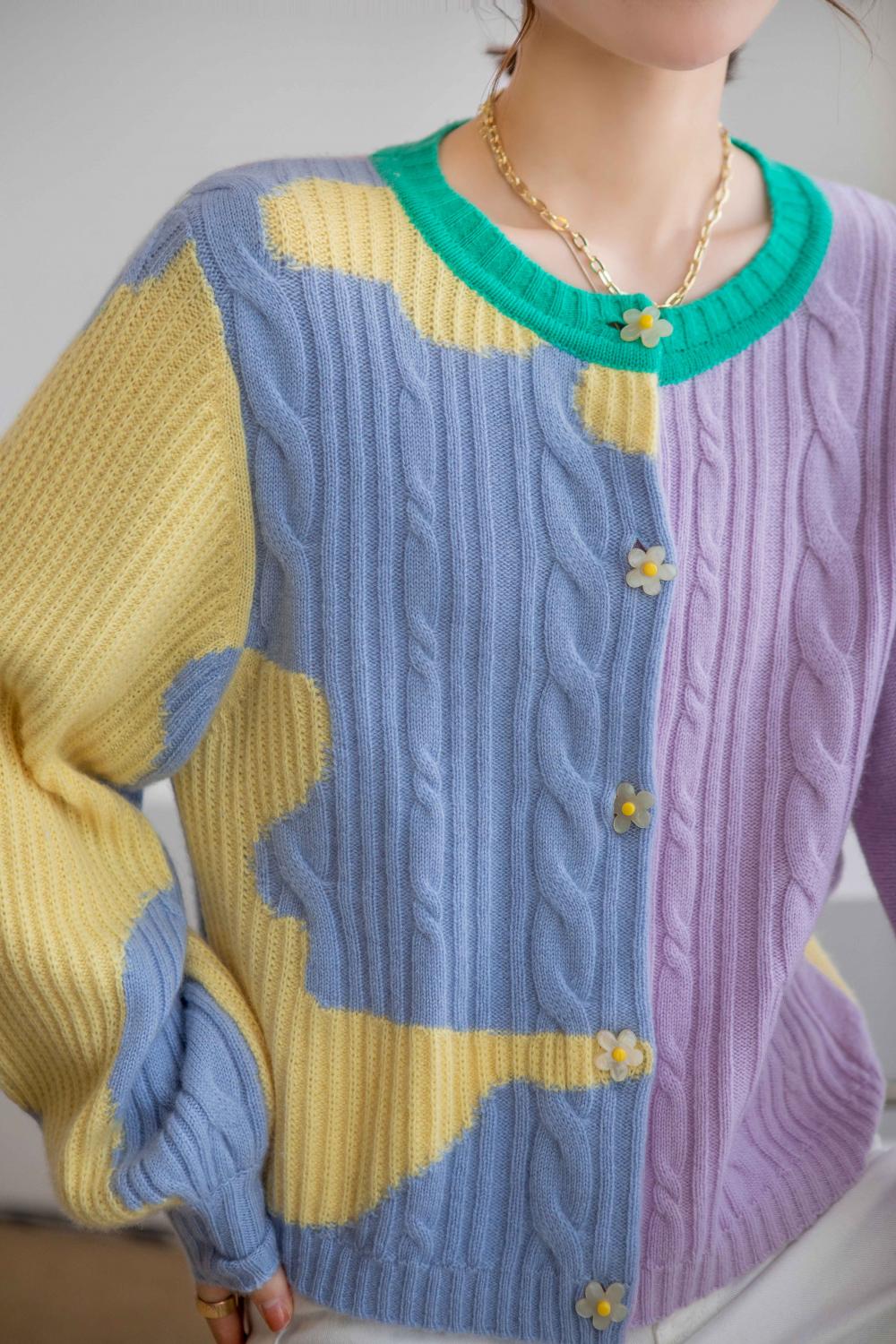 cardigan en cachemire dragon couleur maca femme