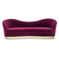 Purple Velvet Sofa Fashion cusub