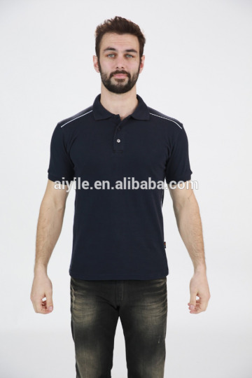 100% Cotton Black Comfortable Polo Shirts