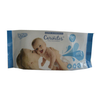 Lenços umedecidos orgânicos biodegradáveis ​​para bebês lenços umedecidos macios