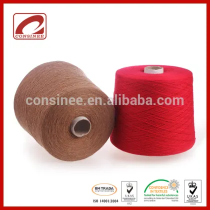 Gorgeous dyed pure cashmere yarn with 108 stock colors from Consinee
