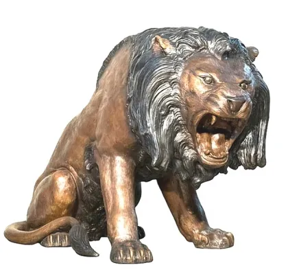 China factory lifesize bronze lion sculpture