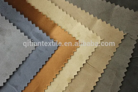 2015 high quality suede fabric for sofa good sale