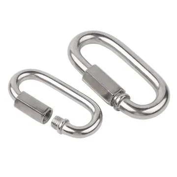 3.5mm Stainless Steel 304 Pear & Oval Shape Quick Link Chain Hardware for Panic Buying and Rigging