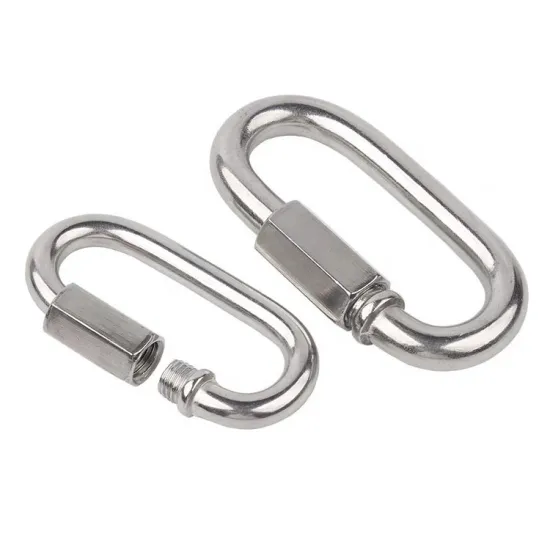 3.5mm Stainless Steel 304 Pear & Oval Shape Quick Link Chain Hardware for Panic Buying and Rigging
