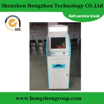 Android System Self Service Visa Kiosk with A4 Laser Printer Used in Airport