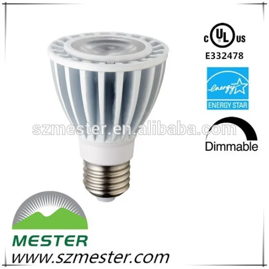 Energy Star UL cUL rated COB LED Dimmable 8W PAR20 Spotlight