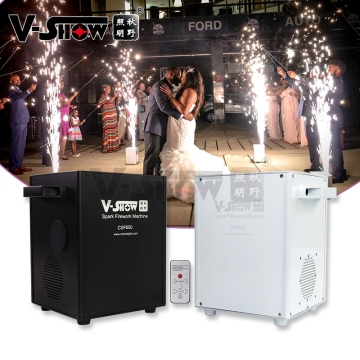 VSHOW CSF650 2pcs Mini 650w Spark Machine with Case - Remote Control Firework for Wedding Stage