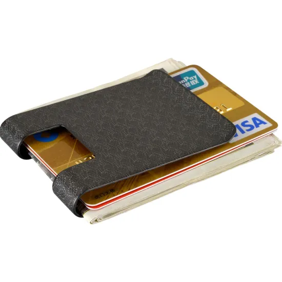 New Black Twill Money Clip Wallet Clip