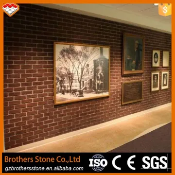 New Design Factory Direct Wholesale Price Artificial Stone Red Brick Faux Wall Stone Panel