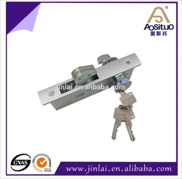 Aluminum glass brass sliding door hardware lock