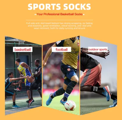Custom Logo Basketball Socks for Men - Sports Crew Socks
