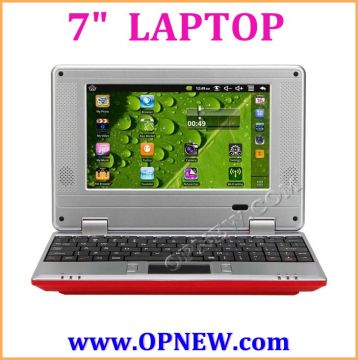 7 inch Student kids laptop PC computer Dual Core wm8880 1.5Ghz Android 4.4 3G WIFI HDM RJ45 USB port netbook OPNEW wholesale
