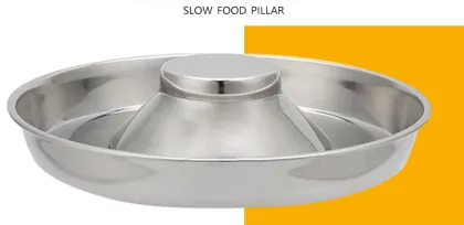 dog bowl slow food bowl stainless steel bowl