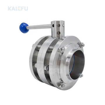 3pcs Sanitary Clamped Stainless Steel Butterfly Valves for Water Applications