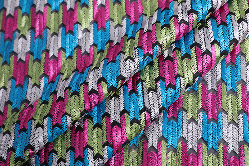 Arrows Design Embroidery Fabric