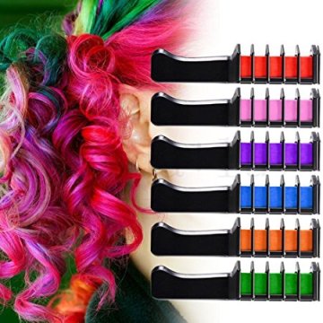 6 Colors Temporary Hair Color Chalk Set